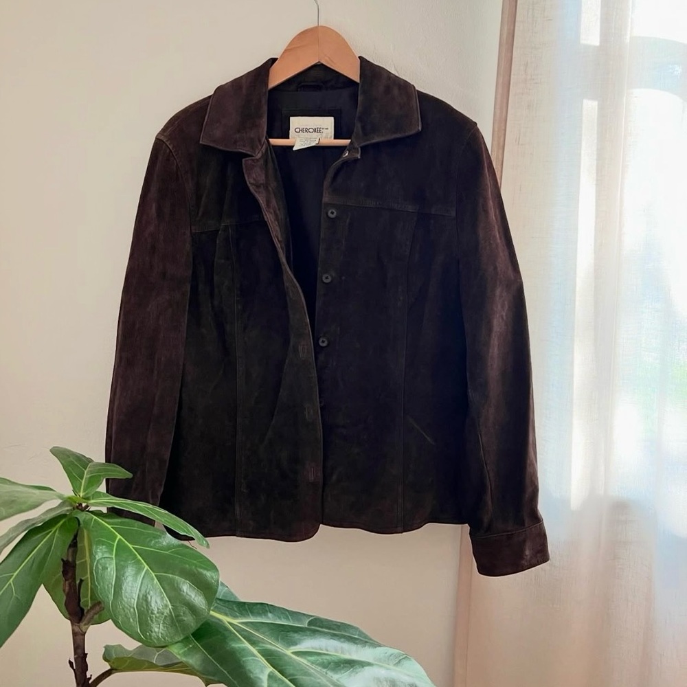 Cherokee Dark Brown Suede Jacket